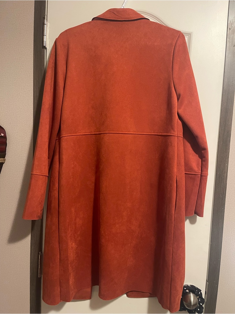 PREMISE Rust Open-Front Long Coat - Picture 3 of 3